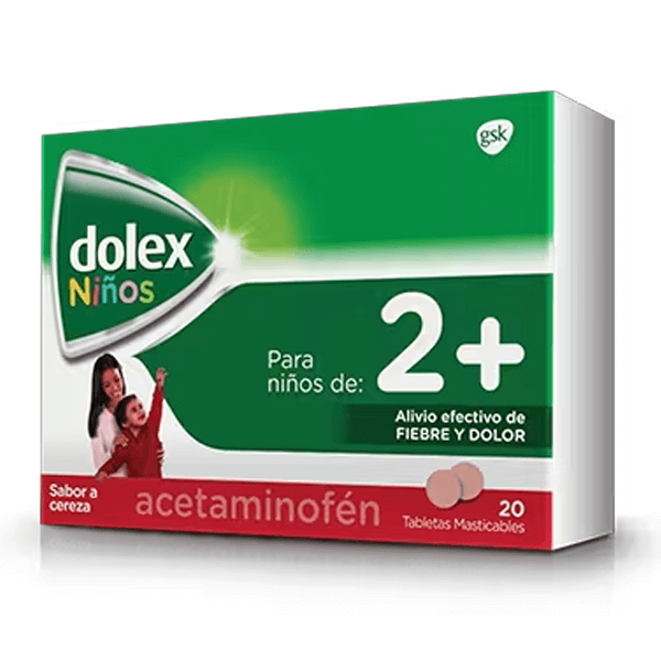 Dolex Pediátrico Masticable 20 Tabletas