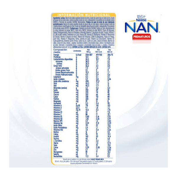 Fórmula Infantil Nan Prematuros B2 400 gr. - Image 2