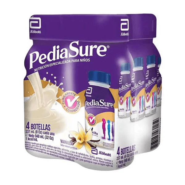 Pediasure Líquido Vainilla 4 Unidades 237 ml